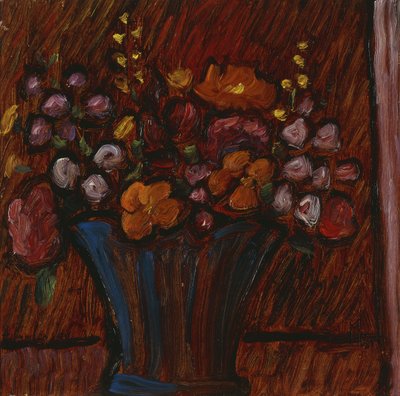 花卉静物； Blumenstilleben，1936年 作者 阿列克谢·冯·贾伦斯基