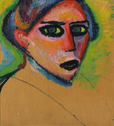 女人的脸。 1911年 作者 Alexej von Jawlensky