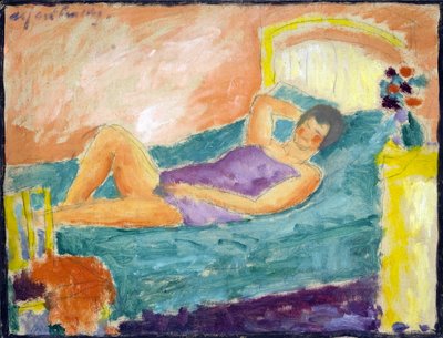 说谎的女孩》。Oeuvre de Alexei von Javlensky (Alexi von Jawlensky, Alexei von Javlensky) (1864-1941). 作者 阿列克谢·冯·贾伦斯基