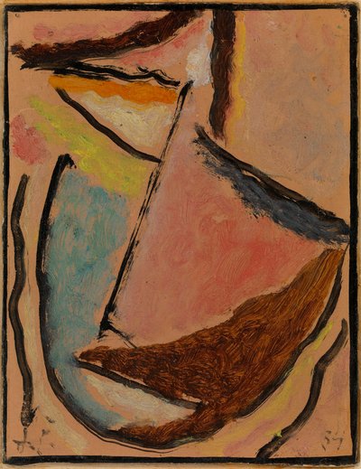 冥想小抽象头，1934年 作者 阿列克谢·冯·贾伦斯基