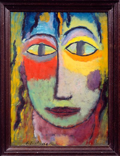 梅德赛。俄罗斯人Alexei von Javlensky（Alexi von Jawlensky，Alexej von Javlenski）（1864-1941）的画作，20世纪。里昂，艺术博物馆。 作者 阿列克谢·冯·贾伦斯基