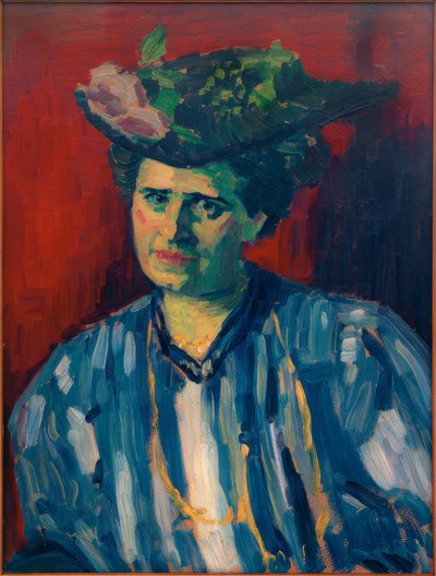 海德薇格-库宾的肖像 作者 Alexej von Jawlensky