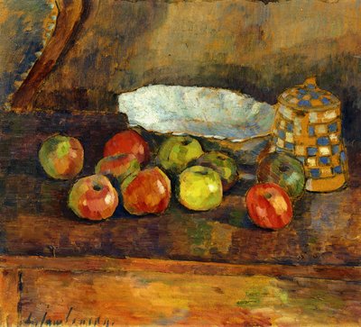 苹果静物Stilleben Mit Apfeln，约1907年 作者 Alexej von Jawlensky
