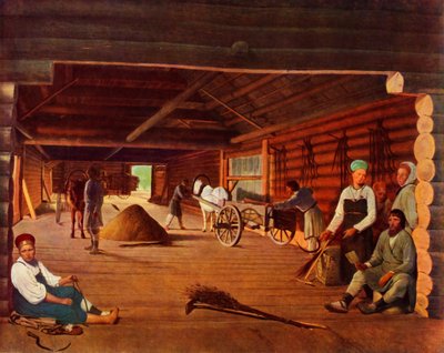 Fliling the Grain，c1821，1965。 作者 阿列克谢·韦尼采诺夫（Alexey Venetsianov）