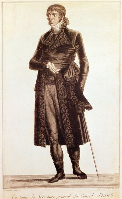 国务委员会秘书长的服装，c.1804-10 作者 亚历克西斯·查塔涅格