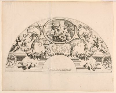 扇形叶，"Divers Desseins de grands Eventails, Encrans, et autres Ornamens, inventés et gravés par Nicolas Loire"（尼古拉斯-卢瓦尔发明并绘制的大型装饰品的第三和第四张图版）。 作者 在尼古拉斯·卢尔之后