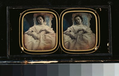 白色礼服的熟睡中的女人，约1851-1855年 作者 亚历克西斯·路易斯·查尔斯·亚瑟·古因