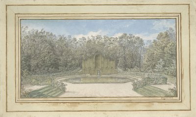 公园中的棚架景观 作者 亚历克西斯·尼古拉斯·佩里侬 (le vieux)