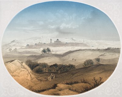 耶路撒冷，由艾伦伯特·佩恩（1812-1902）镌刻为“我们的主救主耶稣基督的生命”，由约翰弗利特伍德牧师（见276238） 作者 亚历克修斯·盖尔（Alexius Geyer）