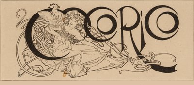 Cocorico杂志标题，1898年。 作者 阿方斯·玛丽·穆夏