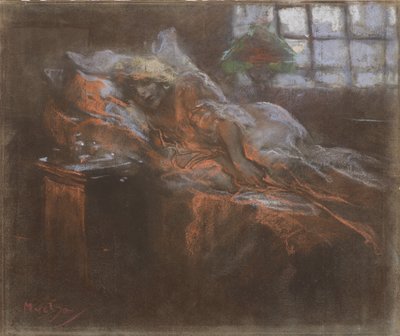 做梦。 作者 阿方斯·玛丽·穆夏
