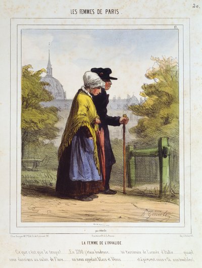荣耀者的妇女，来自巴黎妇女，1841年至1842年 作者 阿尔弗雷德·安德烈（Alfred Andre Geniole）