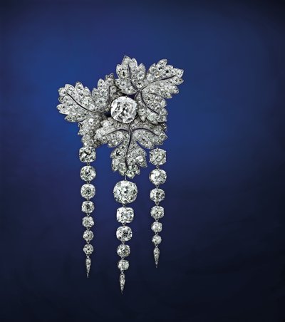 “醋栗叶”胸针，约1855年 作者 阿尔弗雷德·巴普斯特