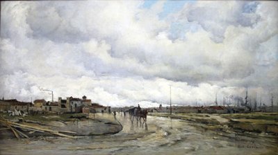法语：Les abords du bassin du Lazaret. 作者 阿尔弗雷德·卡西尔