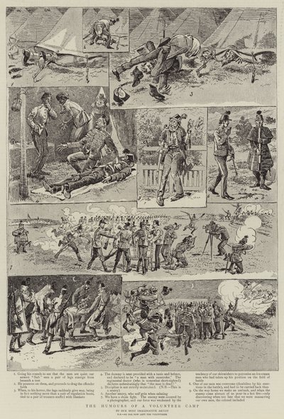 志愿者营地的幽默 作者 Alfred Chantrey Corbould