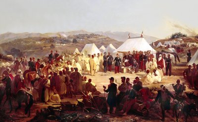 征服阿尔及利亚：1854年将卡比利亚的Beni Raten部落交给法国元帅Randon（1795-1871） 作者 Alfred Charles Ferdinand Decaen