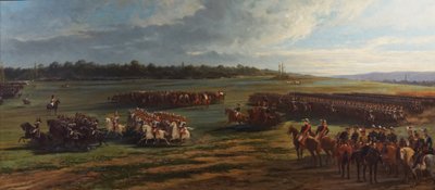 Review of the cavalry division of the Longchamp Guard by Napoleon III and Francois Joseph I of Austria, 25 October 1867 作者 阿尔弗雷德·查尔斯·费迪南德·迪卡恩