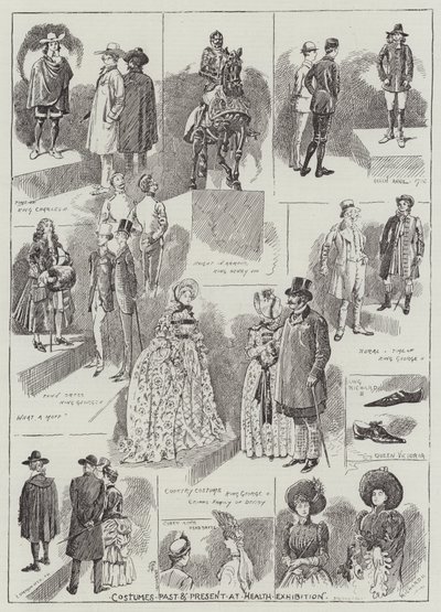服装过去和现在的健康展览 作者 Alfred Courbould