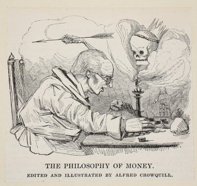 酒吧的金钱哲学。 C. 1842 作者 阿尔弗雷德·克劳奎尔