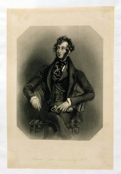 Edward Lytton Bulwer（1803-73），由H. Cook雕刻 作者 阿尔弗雷德·爱德华·沙隆