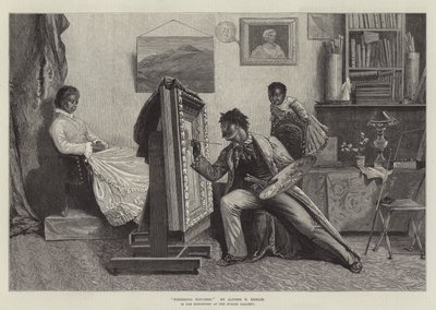 在达德利画廊的展览中完成接触 作者 Alfred Edward Emslie