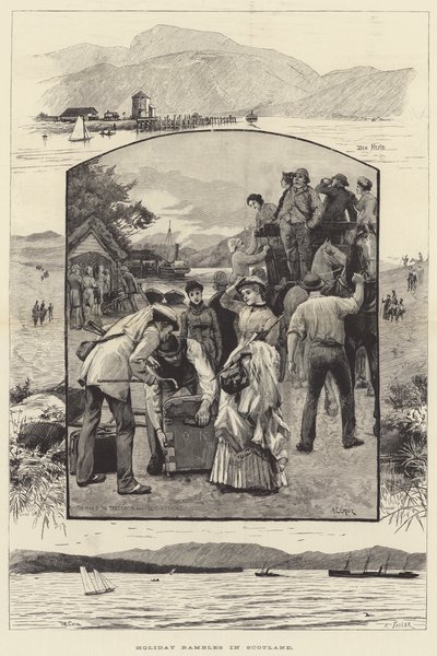 在苏格兰的假日漫步 作者 Alfred Edward Emslie