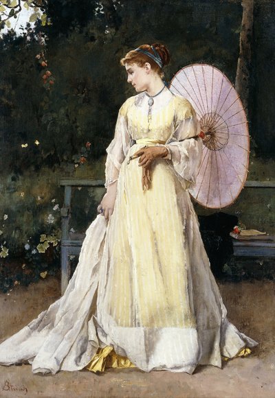 在国内 作者 阿尔弗雷德·埃米尔·史蒂文斯（Alfred Emile Stevens）