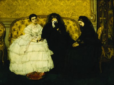 安慰奖，1857年 作者 阿尔弗雷德·埃米尔·史蒂文斯（Alfred Emile Stevens）