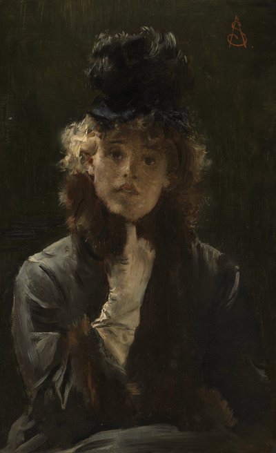 巴黎狮身人面像，约1880年 作者 Alfred Emile Stevens