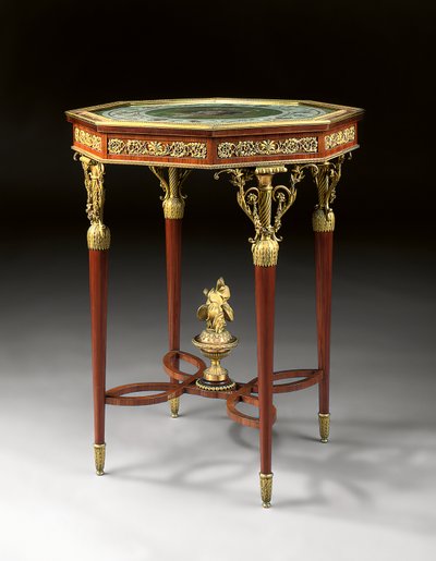 路易十六风格的gueridon（ormolu，桃花心木和水粉画）（另请参见362848） 作者 阿尔弗雷德·伊曼纽尔·路易斯·伯德利