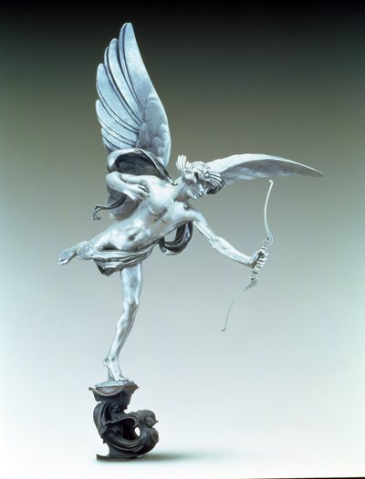 基督教慈善天使，1893年沙夫茨伯里纪念馆爱神的复制品（铝） 作者 阿尔弗雷德·吉尔伯特