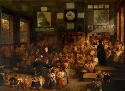 安街学校，伯明翰，1855年。   作者 阿尔弗雷德·格林