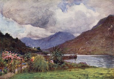 Conenane的一个庭院，Connemara 作者 阿尔弗雷德·希顿·库珀