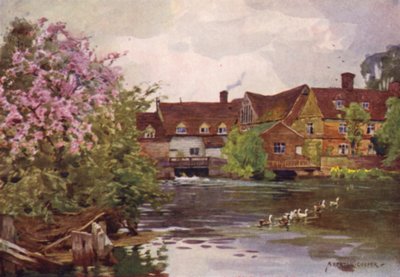 Flatford Mill，东伯格霍尔特，萨福克郡 作者 阿尔弗雷德·希顿·库珀