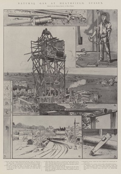 苏塞克斯希思菲尔德的天然气 作者 Alfred Hugh Fisher