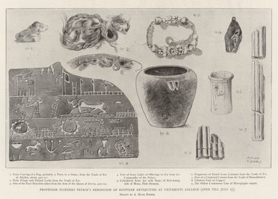 Flinders Petrie教授在大学学院举办的埃及古物展览（7月27日开放） 作者 Alfred Hugh Fisher