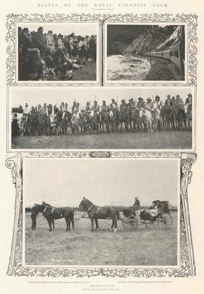 皇家殖民地之旅的场景 作者 Alfred Hugh Fisher