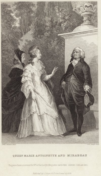 Queen Marie Antoinette和Honore Gabriel Riqueti 作者 阿尔弗雷德·约翰诺