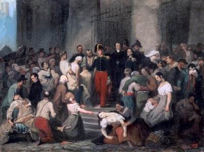奥尔良公爵..在霍乱流行期间，c1830 作者 阿尔弗雷德·约翰诺