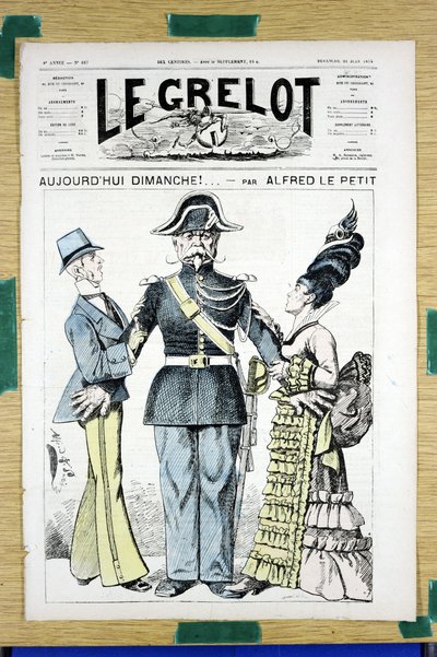 Le Grelot》的封面，第167号，彩色讽刺作品 作者 阿尔弗雷德·勒·佩蒂特