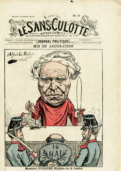 Le Sans-Panlotte》第10期的封面，《彩色讽刺》（Satirique en Couleurs）。 作者 阿尔弗雷德·勒·佩蒂特