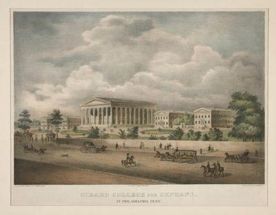 吉拉德孤儿学院（Girard College for Orphans）--位于宾夕法尼亚州菲尔德菲亚（Philidelphia）。 作者 阿尔弗雷德·霍夫（Alfred M.Hoffy）
