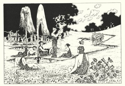 卢西安的《真实的历史》：极乐世界（版画） 作者 阿尔弗雷德·佩恩·加内特