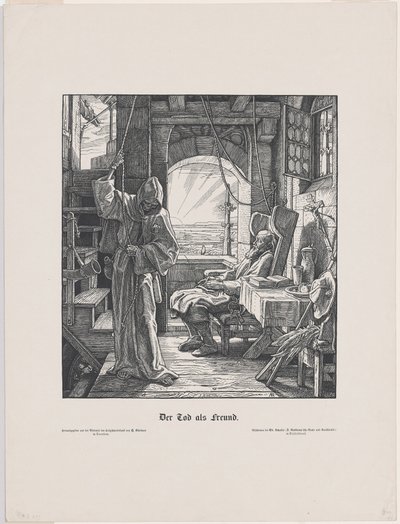 死亡是朋友》（Der Tod als Freund）。 作者 阿尔弗雷德·雷特尔