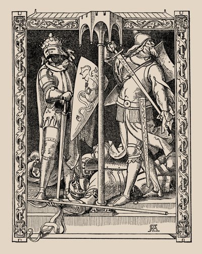 Die Nibelungen。 Dietrichs Men爵士如何被全部杀害，1840-1841年。 作者 阿尔弗雷德·雷特尔