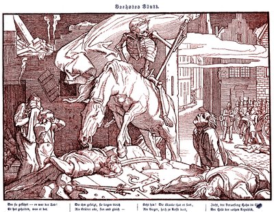 1848年的Totentanz。作为共和派英雄的死亡 作者 阿尔弗雷德·雷特尔