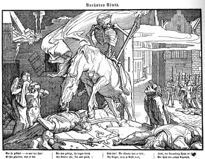 1848年的Totentanz。作为共和派英雄的死亡 作者 阿尔弗雷德·雷特尔