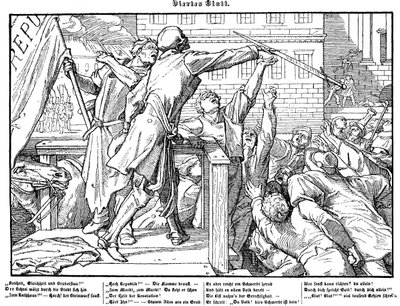 1848年的Totentanz。死亡提供了正义之剑 作者 阿尔弗雷德·雷特尔