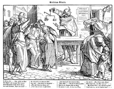 1848年的托坦茨。死亡证明了所有人都是平等的 作者 阿尔弗雷德·雷特尔