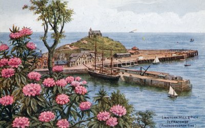 Lantern Hill and Pier，Ilfracombe，（Rhododendron Time） 作者 阿尔弗雷德·罗伯特·昆顿